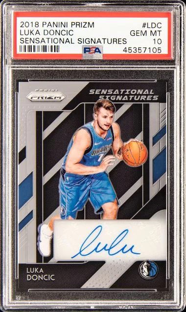 2018 Panini Prizm Luka Doncic Sensational Signatures #SSLDC card image