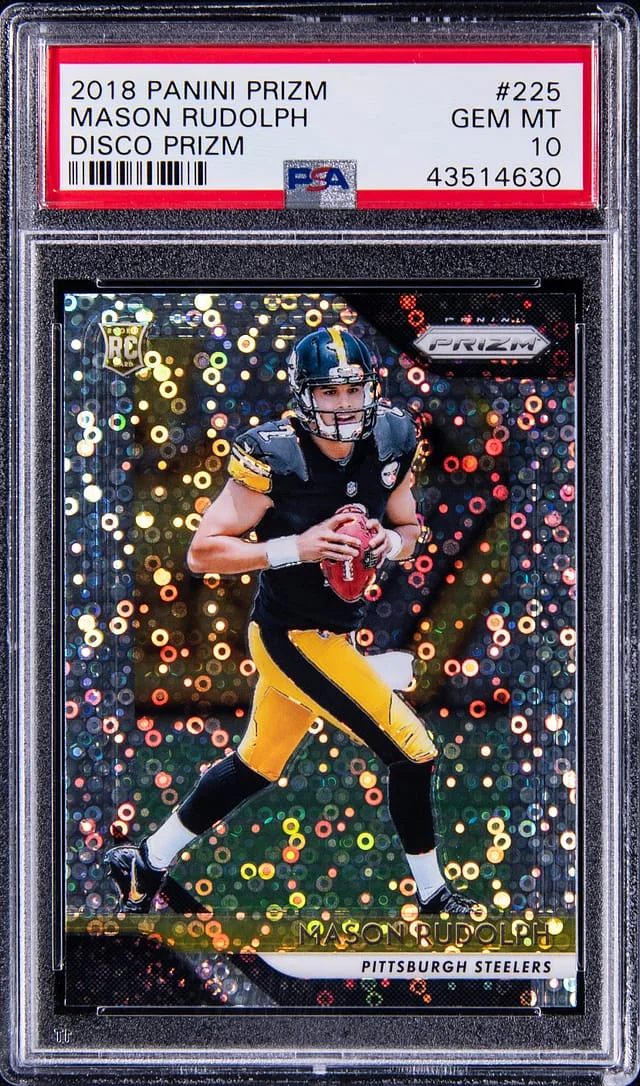 2018 Panini Prizm Mason Rudolph Disco Prizm #225 card image