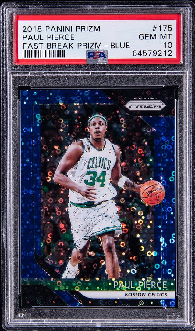 2018 Panini Prizm Paul Pierce Fast Break Prizm-Blue #175 card image