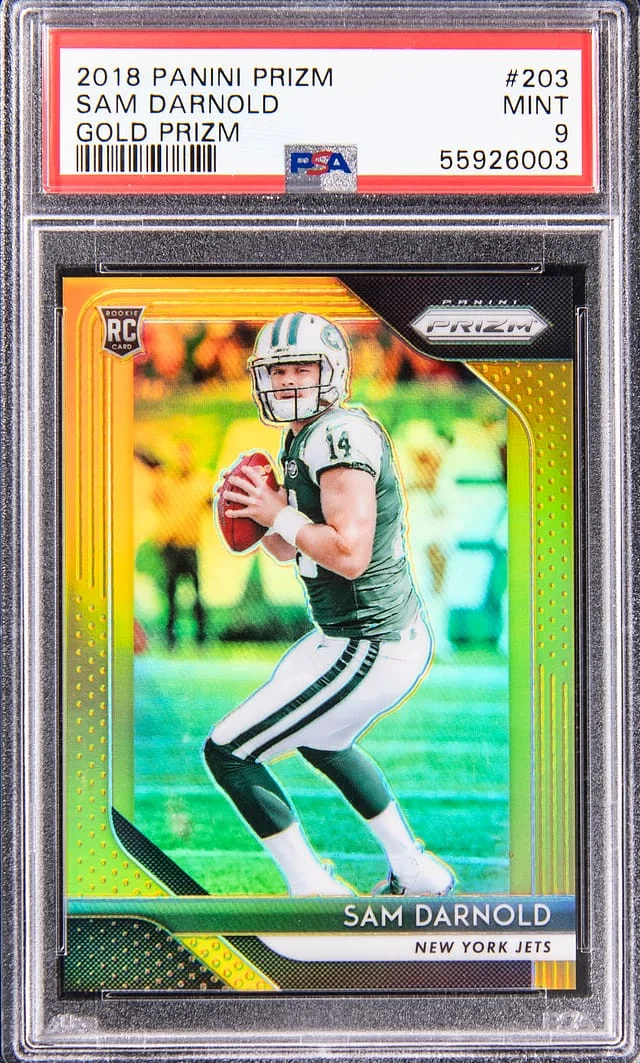 2018 Panini Prizm Sam Darnold Red Prizm #203 card image