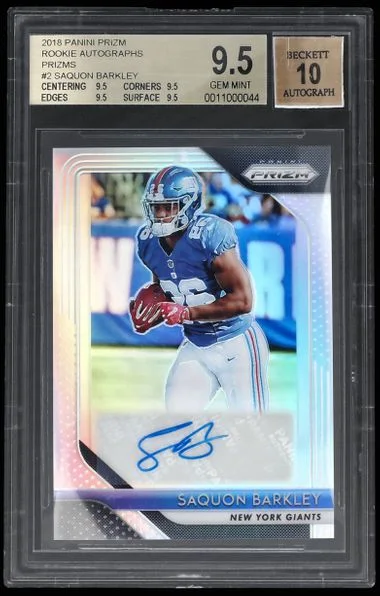 2018 Panini Prizm Saquon Barkley #RA-SB card image