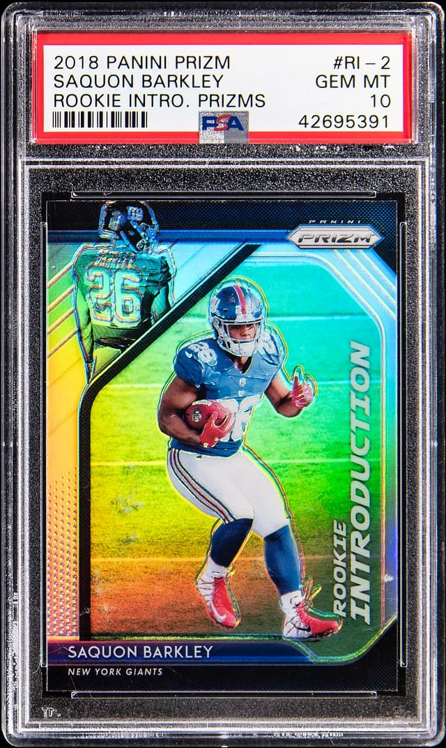 2018 Panini Prizm Saquon Barkley Introduction Prizms #RI-2 card image