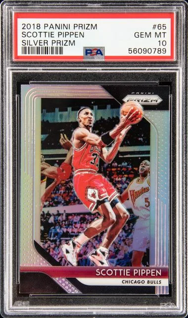 2018 Panini Prizm Scottie Pippen Silver Prizm #65 card image