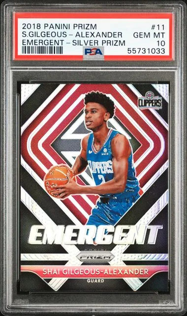 2018 Panini Prizm Shai Gilgeous-Alexander Luck Of The Lottery Fast Break #11 card image