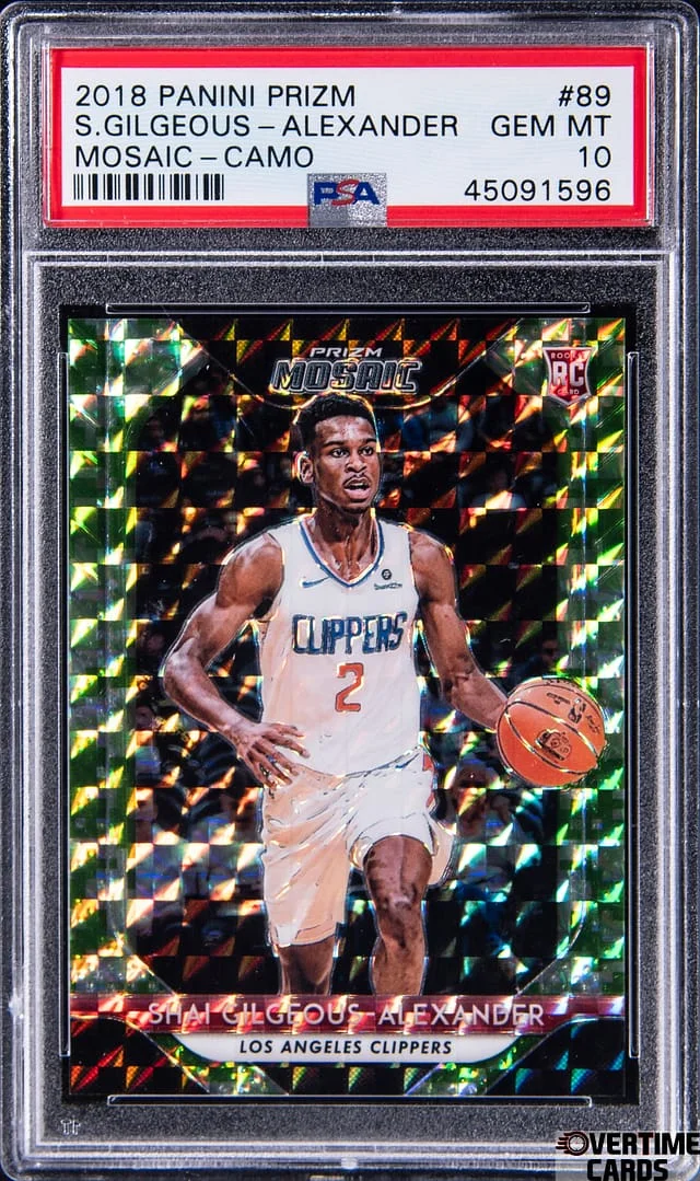 2018 Panini Prizm Shai Gilgeous-Alexander Mosaic Camo #89 card image