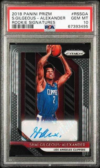 2018 Panini Prizm Shai Gilgeous-Alexander Signatures #RSSGA card image