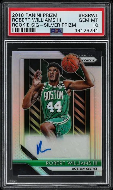 2018 Panini Prizm Signatures Silver Prizm Rsrwl Robert Williams III #no-number card image