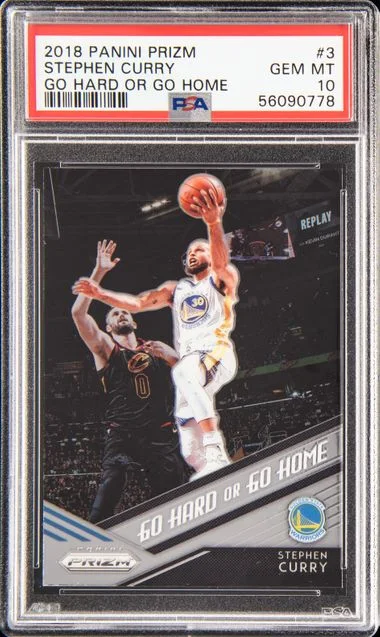 2018 Panini Prizm Stephen Curry Go Hard Or Go Home #3 card image