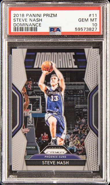 2018 Panini Prizm Steve Nash Dominance #11 card image