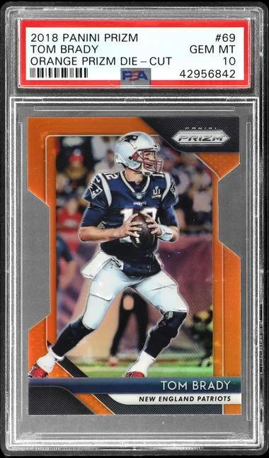 2018 Panini Prizm Tom Brady Silver Prizm #69 card image
