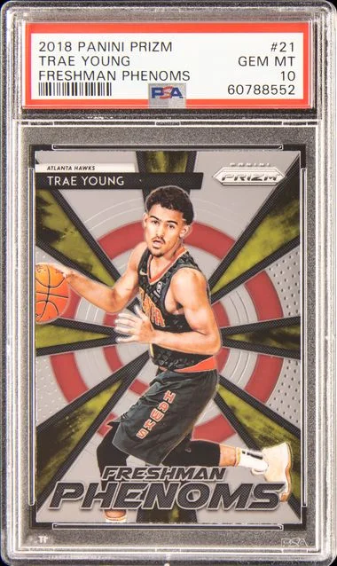 2018 Panini Prizm Trae Young Freshman Phenoms #21 card image