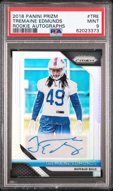 2018 Panini Prizm Tremaine Edmunds Autograph #TRE card image