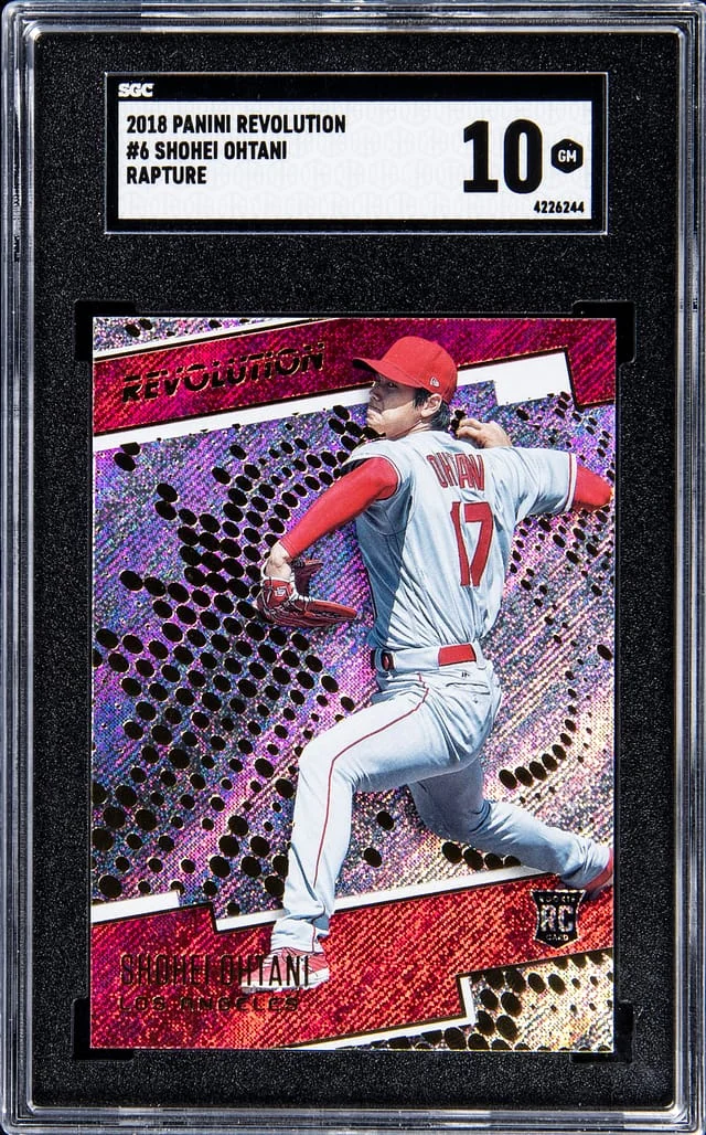 2018 Panini Revolution Shohei Ohtani Rapture #6 card image