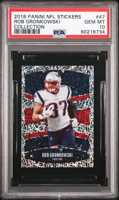 2018 Panini Rob Gronkowski NFL Stickers Collection #47 card image
