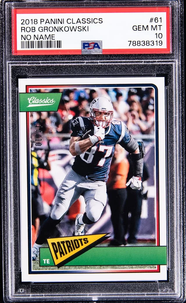2018 Panini Rob Gronkowski Classics No Name #61 card image