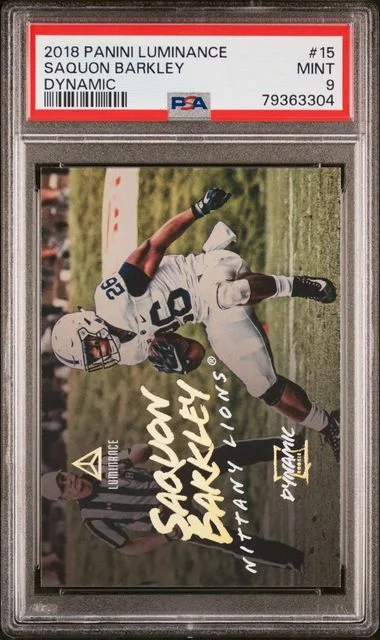 2018 Panini Saquon Barkley Luminance Dynamic #15 card image