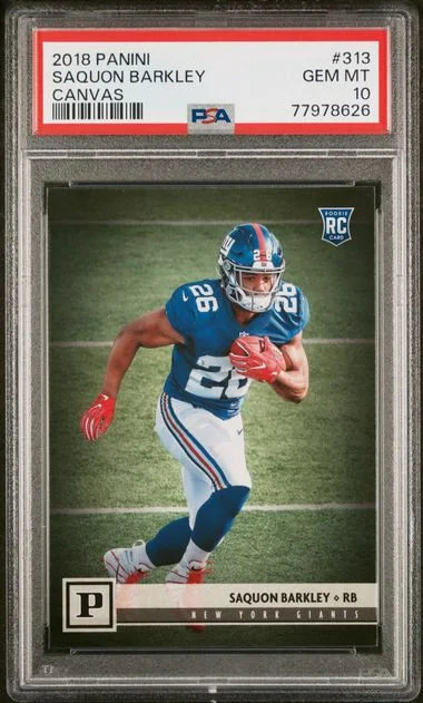 2018 Panini Saquon Barkley Canvas #313 card image