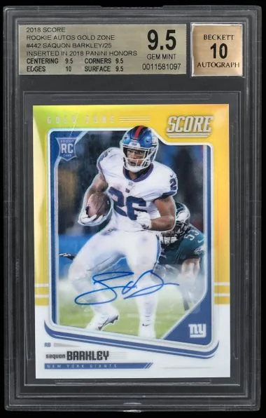 2018 Panini Saquon Barkley Honors Score Update Rookies #442 card image