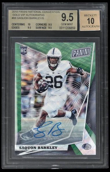 2018 Panini Saquon Barkley National VIP #88 card image