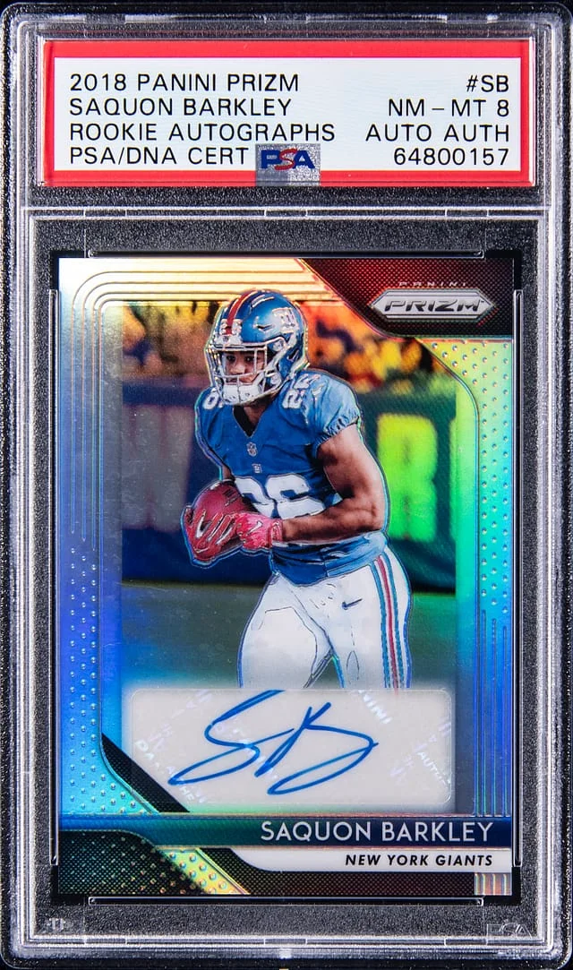 2018 Panini Saquon Barkley Prim Autograph #SB card image