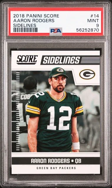 2018 Panini Score Aaron Rodgers Sidelines #14 card image