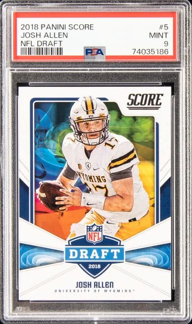 2018 Panini Score Josh Allen NFL Draft #5 card image