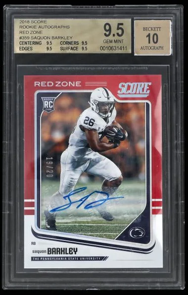 2018 Panini Score Saquon Barkley #359 card image