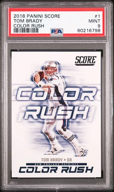 2018 Panini Score Tom Brady Color Rush #1 card image