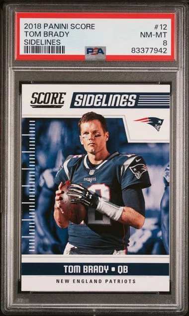 2018 Panini Score Tom Brady Sidelines #12 card image