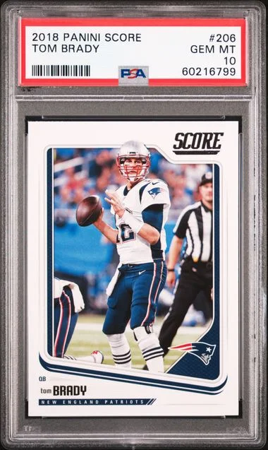 2018 Panini Score Tom Brady #206 card image