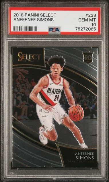 2018 Panini Select Anfernee Simons #233 card image