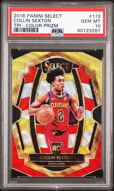 2018 Panini Select Collin Sexton Tri-Color Prizm #172 card image