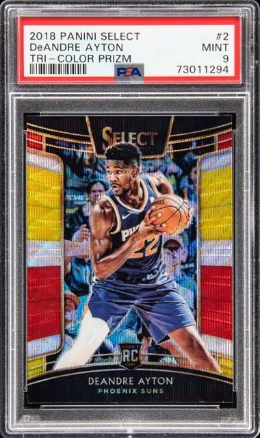 2018 Panini Select Deandre Ayton Tri-Color Prizm #2 card image