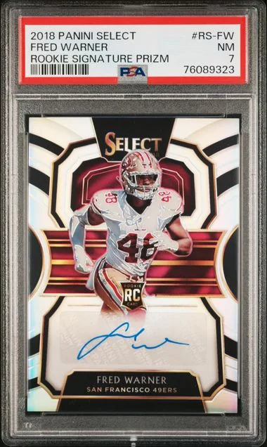 2018 Panini Select Fred Warner Signature Prizm #RS-FW card image