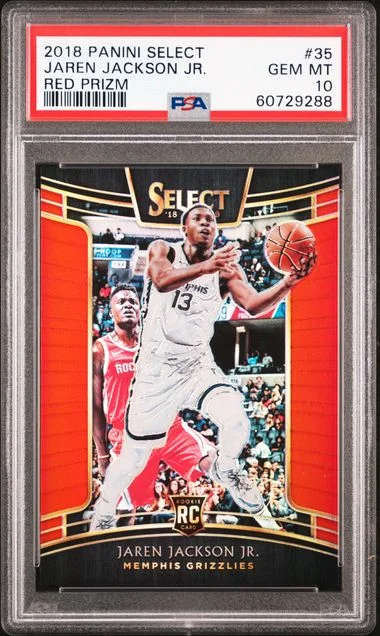 2018 Panini Select Jaren Jackson Jr. Silver Prizm #35 card image