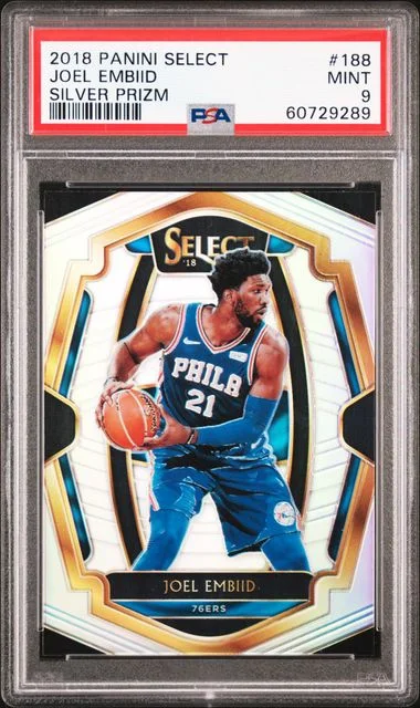 2018 Panini Select Joel Embiid Silver Prizm #188 card image