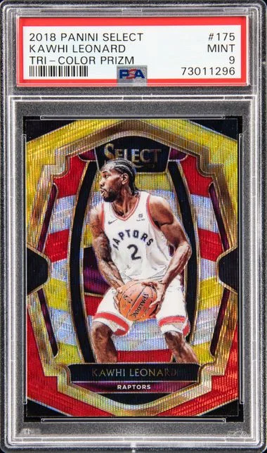 2018 Panini Select Kawhi Leonard Tri-Color Prizm #175 card image