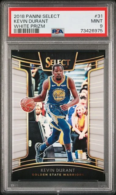 2018 Panini Select Kevin Durant White Prizm #31 card image