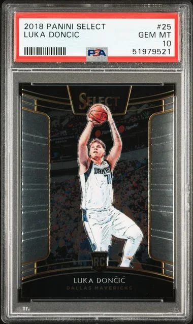 2018 Panini Select Luka Doncic Light Blue Prizm #25 card image