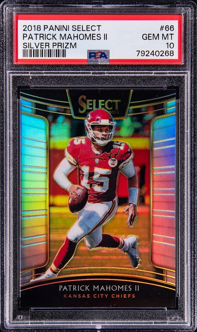 2018 Panini Select Patrick Mahomes II Silver Prizm #66 card image
