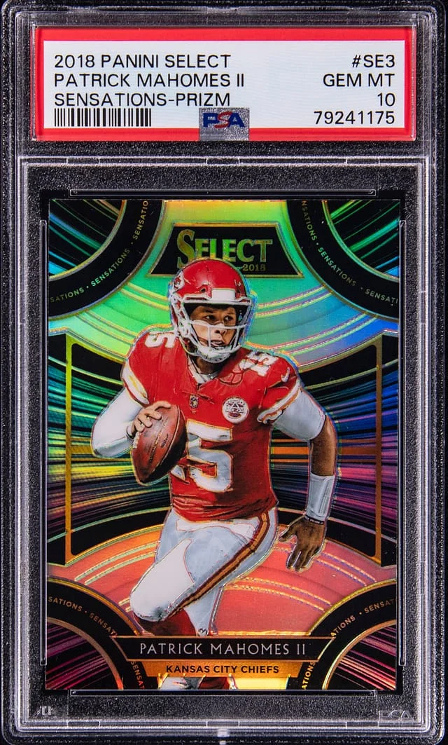2018 Panini Select Patrick Mahomes II Sensations #SE-3 card image
