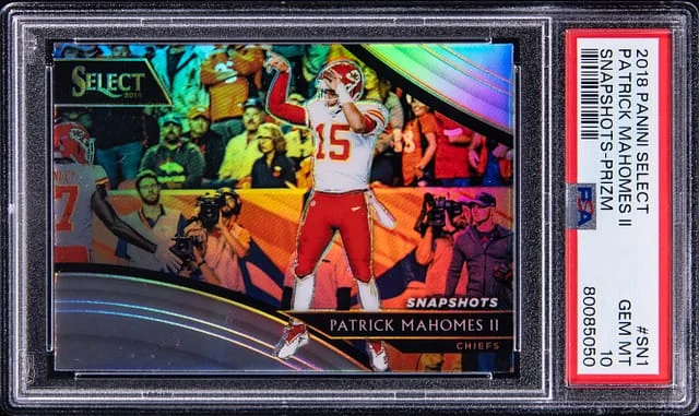 2018 Panini Select Patrick Mahomes II Snapshots Prizm #SN-1 card image