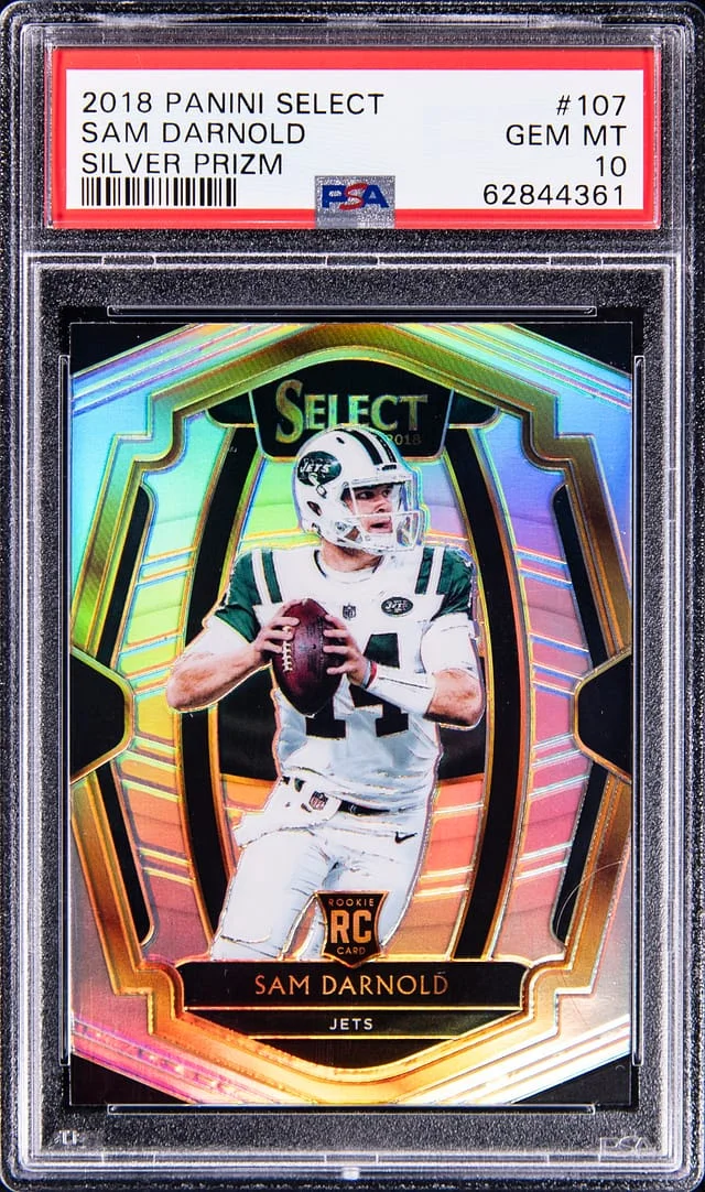 2018 Panini Select Sam Darnold Silver Prizm #107 card image