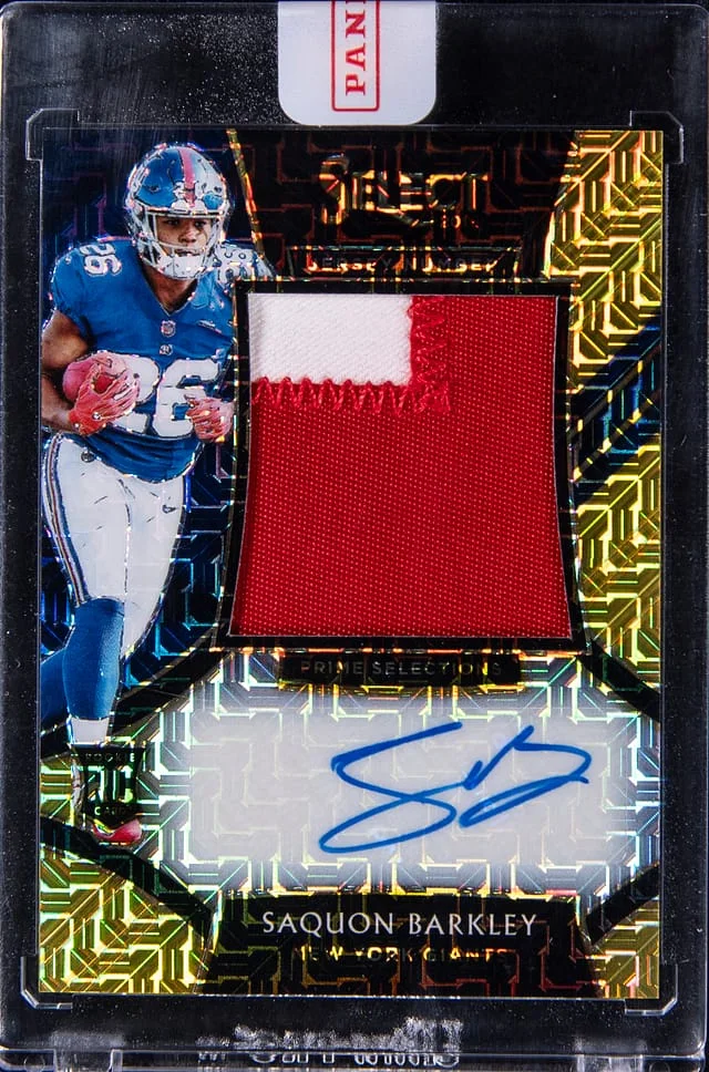 2018 Panini Select Saquon Barkley Prime Selections Gold #PSP-SB card image