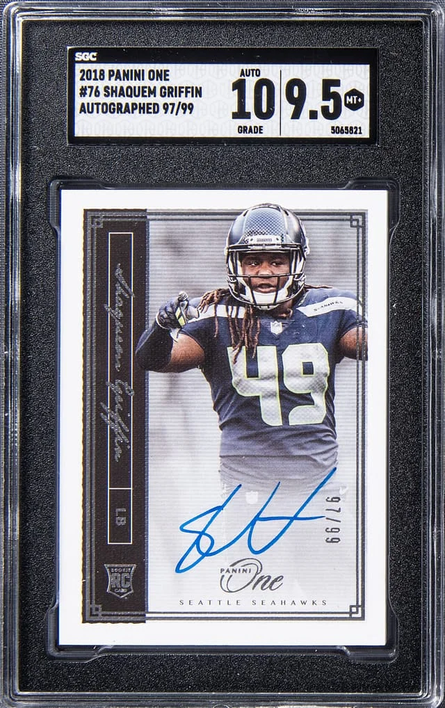 2018 Panini Shaquem Griffin One Autographed #76 card image