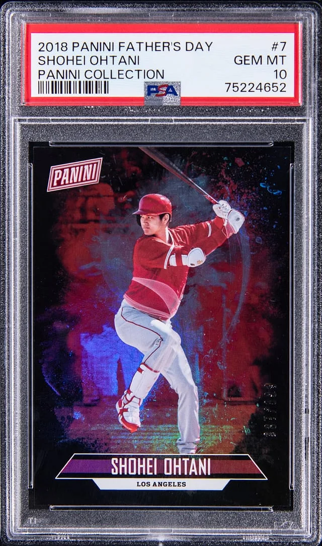 2018 Panini Shohei Ohtani Father's Day Panini Collection #7 card image
