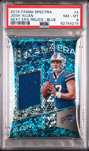2018 Panini Spectra Josh Allen Next Era Relics #4 card image