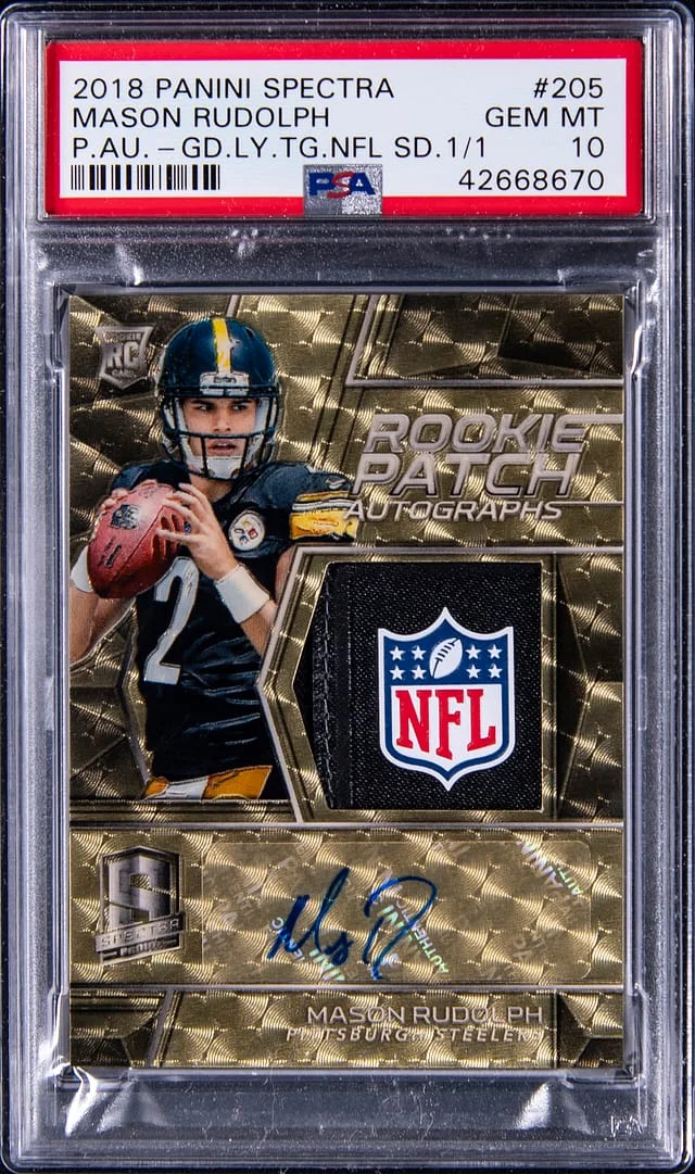 2018 Panini Spectra Patch #no-number card image