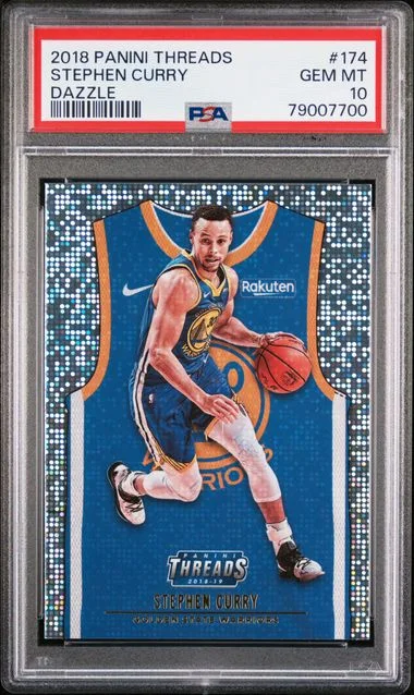 2018 Panini Stephen Curry Threads Dazzle #174 card image