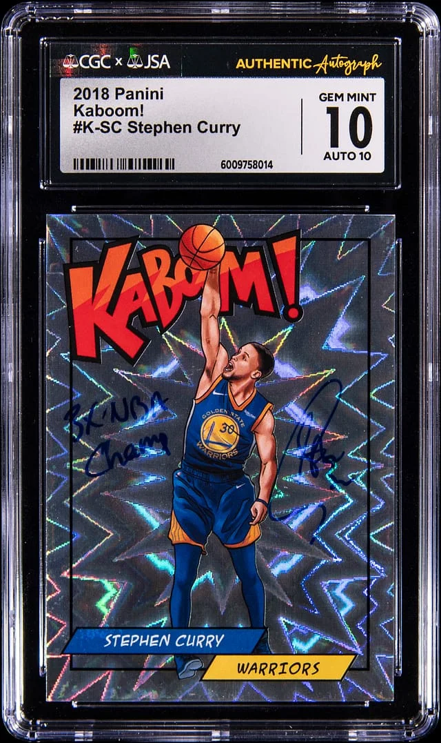 2018 Panini Stephen Curry Kaboom! #K-SC card image